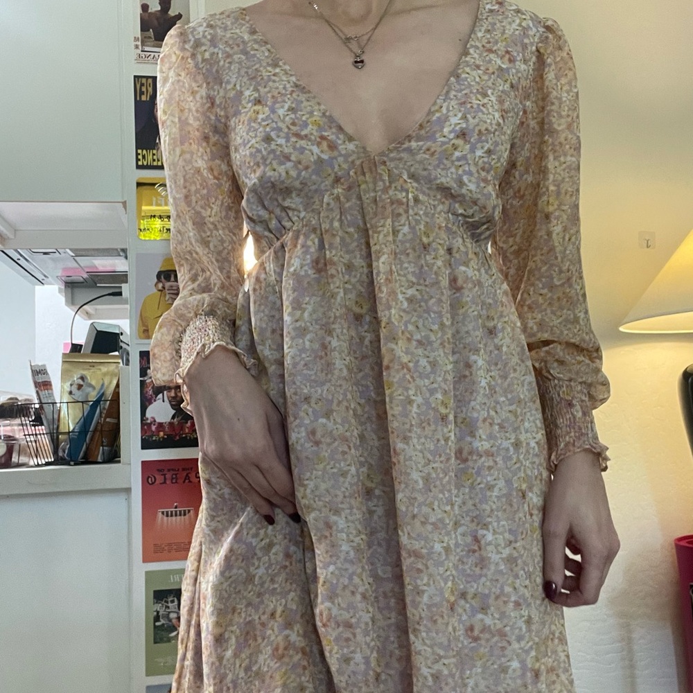Floral Long Sleeve Dress